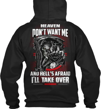 

long sleeve Heaven don't want me!(2) Men Women Streetwear Hoodies Sweatshirts