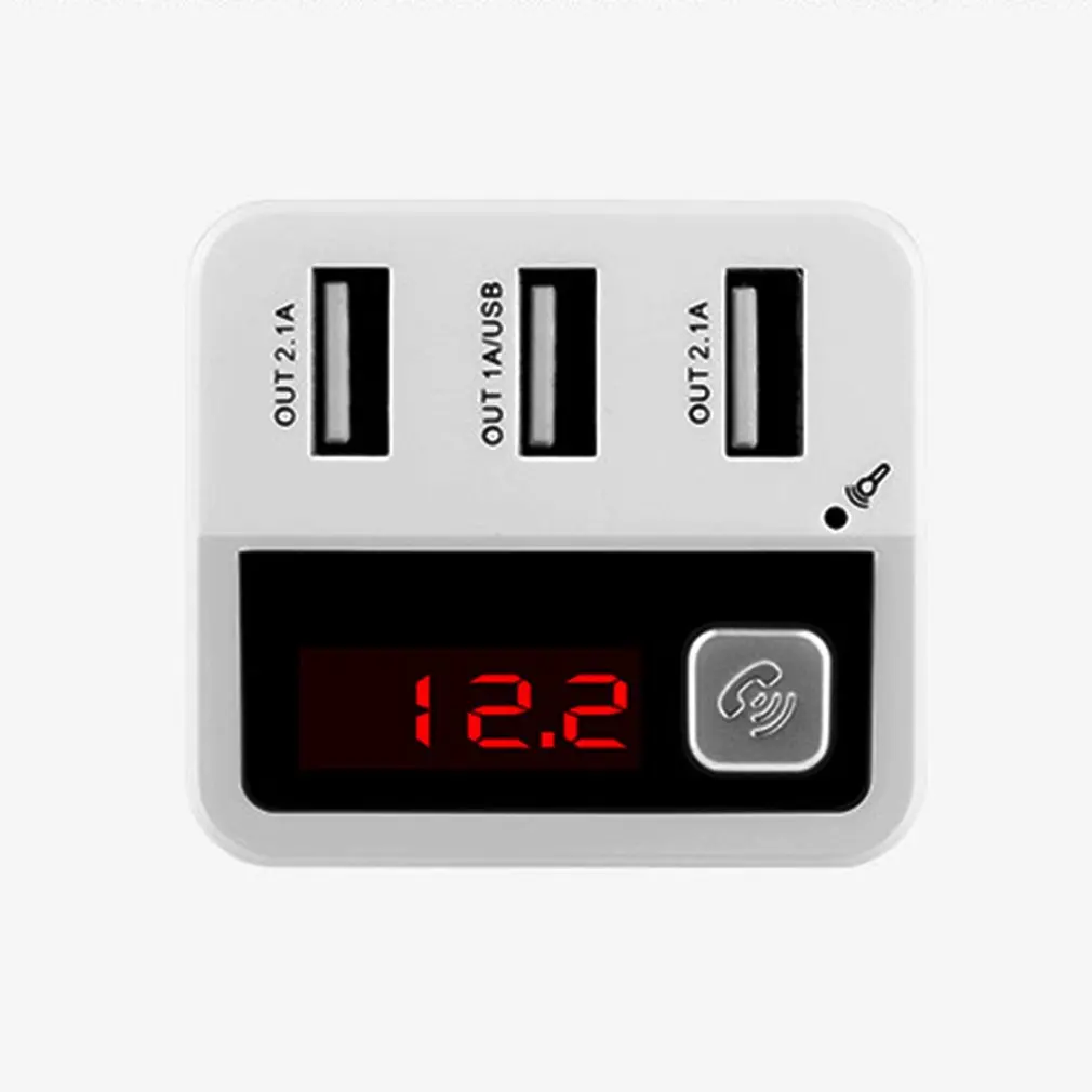 3 порта USB зарядное устройство беспроводной передачи V3.0 Hands-Free MP3 плеер fm-передатчик автомобильный комплект для мобильного телефона
