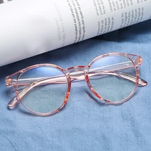

Women Men Transparent Round Anti Blue Rays Glasses Frames Clear Lens Myopia Eyeglasses Optical Spectacle Frames Goggles Eyewear