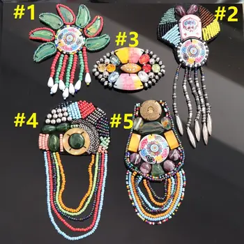 

New bead butterfly Handmade Patches Sewing Flower Tassels Patch Sew-On Clothes Beads DIY Garment Appliques Accessories