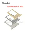 50pcs Good Quality Sim Card Tray Slot Holder For iPhone 6 6S Plus SIM Card Adapter Replacement Parts