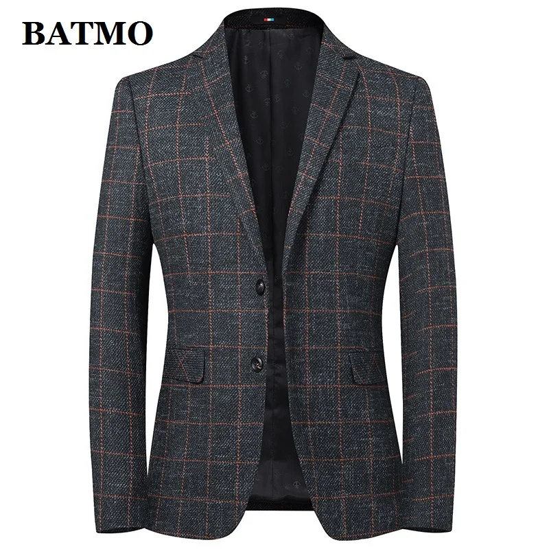 Batman-veste en laine à carreaux pour homme, veste de costume 2022, nouveauté, jolie pochette ► Photo 1/5