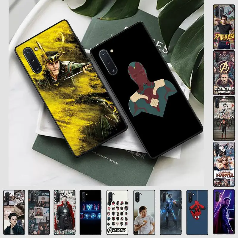 BBTHBDNBY супергероев Marvel недавно черный сотовый Чехол для телефона samsung обратите