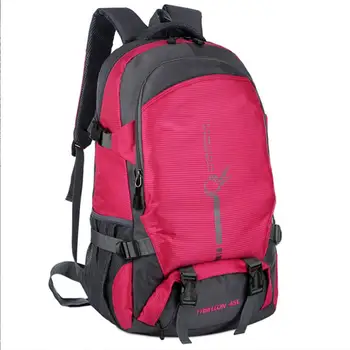 

Lightweight Outdoor Climbing Double Shoulder Bags Soft Handle Practical Folding Backpack Polyester Cycling Package Bag Unisex