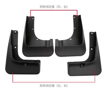 

Car styling Mud flaps splash guards fenders mudguard with logo for Mitsubishi Outlander 2016 2017 2018 free shipping