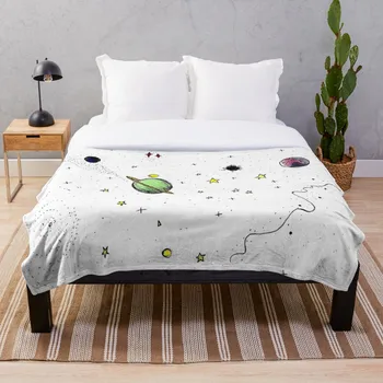 

Space Throw Blanket Soft Sherpa Blanket Bed Sheet Single Knee Blanket Office Nap Blanket