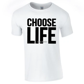 

Choose Life T Shirt Wham Retro 80's Fancy Dress Concert Top new O Neck t-shirts tops comfortable Tee shirt