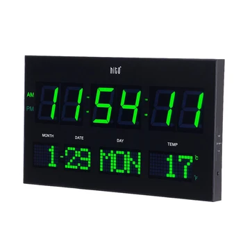 

Large Digital Wall Clock Oversize LED Screen Display Temperature Calendar Day Clock Digital Clocks Wall Watch Home Decor