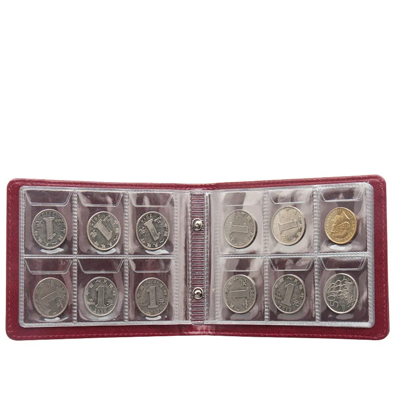 

10 Pages 60 Pockets Coins Album Collection Book coin collection wallet case Storage Coin Portable Album Holders bag Organizer