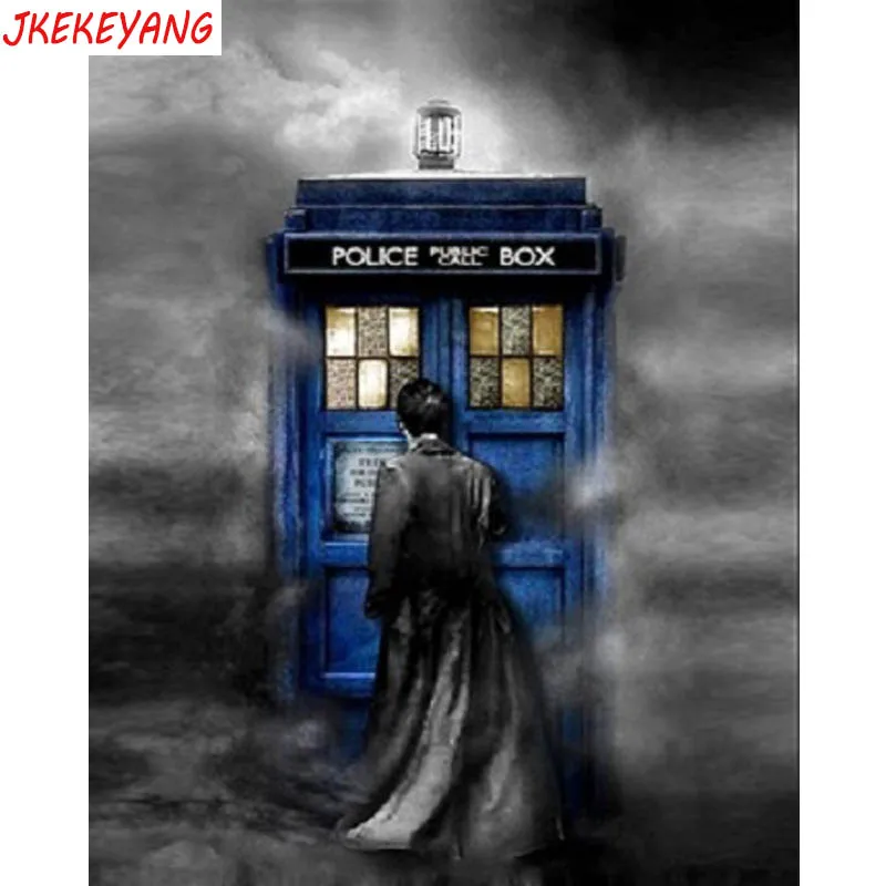 5D DIY квадратная/круглая Алмазная картина коробка для телефона Doctor Who вышивка