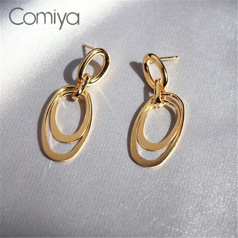 Серьги-подвески Comiya женские Длинные круглые Висячие Ювелирные украшения