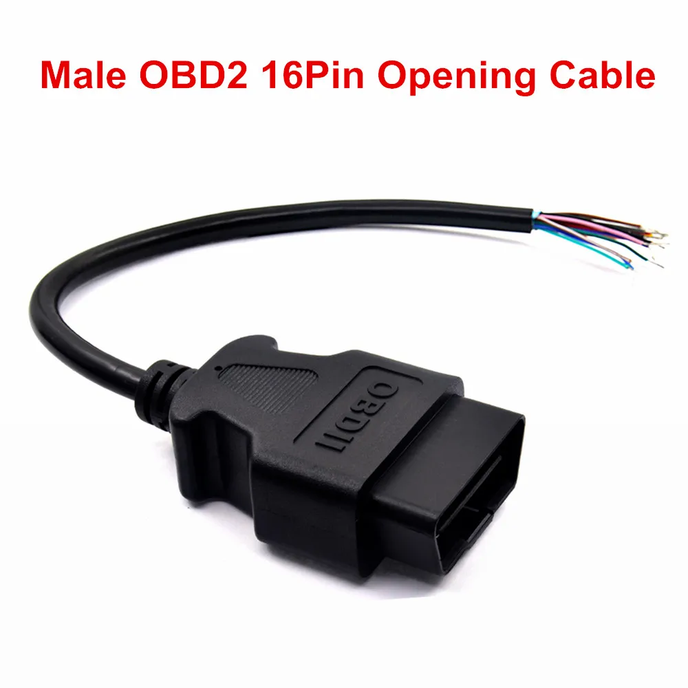 auto inspection equipment Dual Female Y Splitter Elbow 16Pin OBD 2 Extender ODB OBD2 Cable 16 Pin Male To Female Flat Noodle OBD2 Extension Cable car inspection equipment for sale Code Readers & Scanning Tools