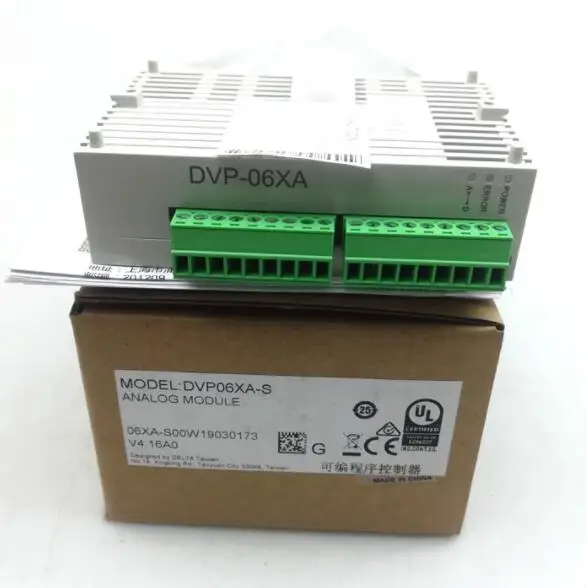 

DVP06XA-S DVP-06XA plc программируемый контроллер Разрешение аналоговый модуль ввода-вывода 4AI 2AO DC 12-Bit