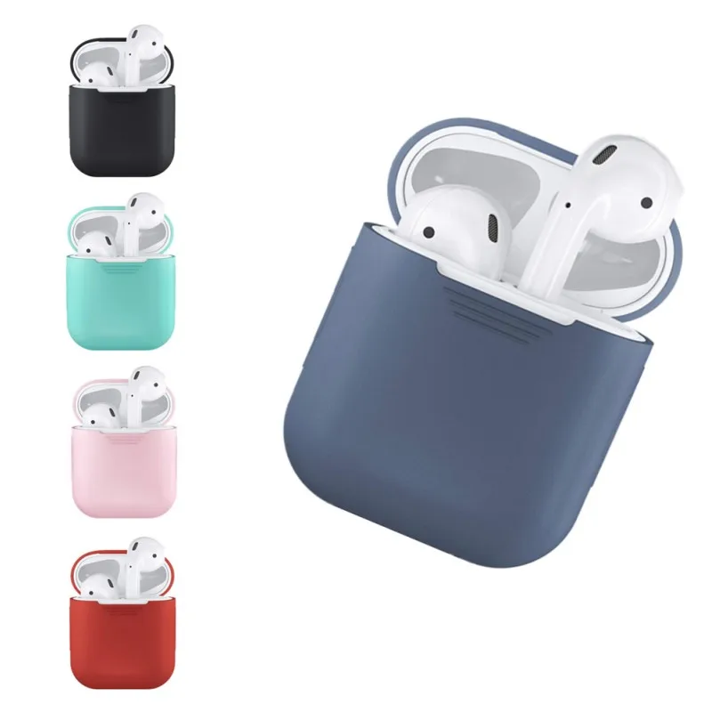 

Earphone Slim Case Protective For Apple AirPods Fresh TPU Silicone Bluetooth Wireless Earphone Charging box Case for AirPods