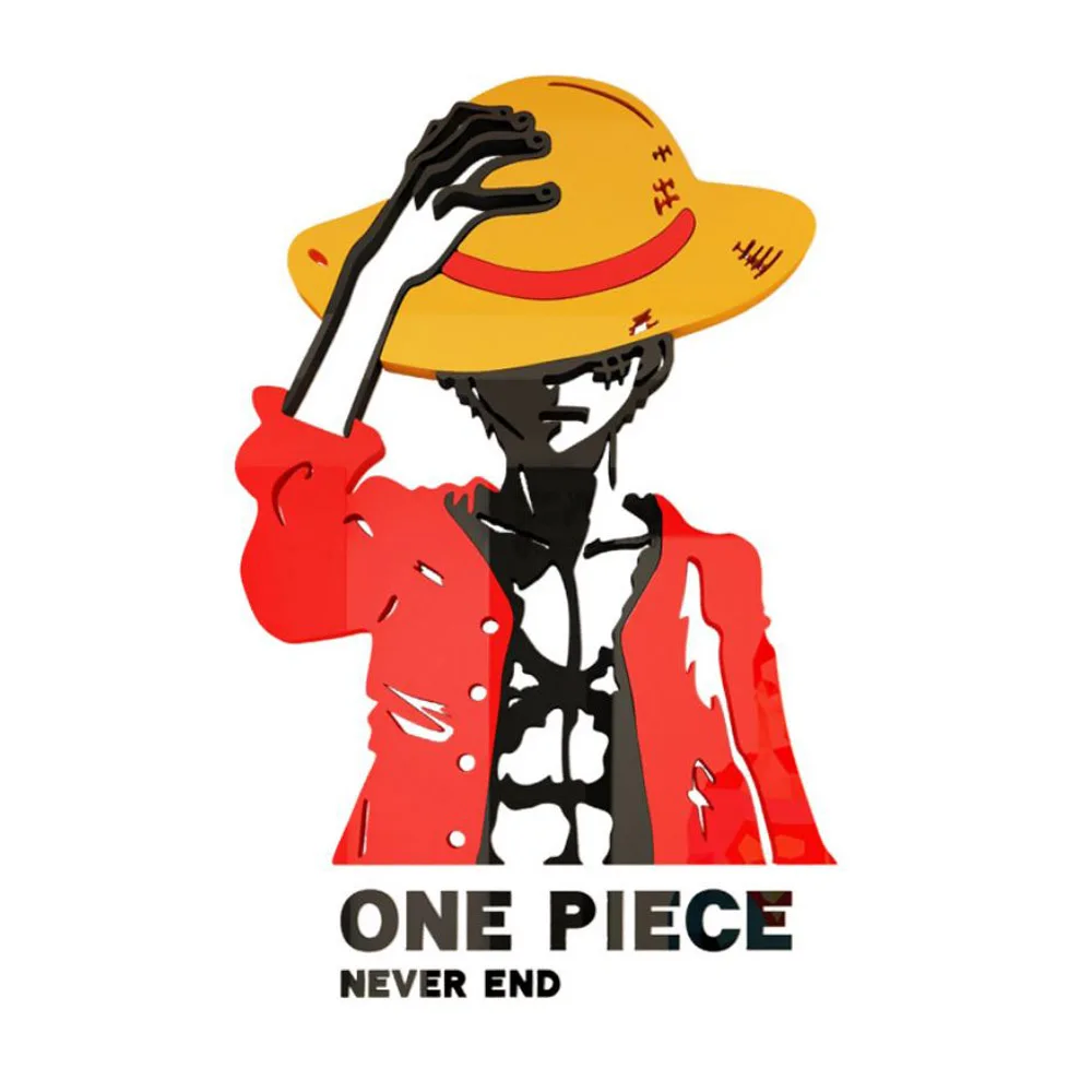 3D Acrylic One Piece Monkey D Luffy Wall Sticker One piece Merchandise Up to 80 Off & Free
