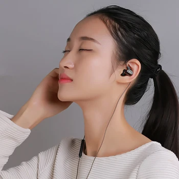 

Remax Rm-580 Double Moving In-Ear Wired Headset Hifi Stereo Headphones Music Headset Wire Headset for Iphone Samsung Huawei Vivo