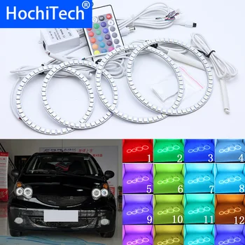

For BYD F0 F1 2008 2009 2010 2011 2012 2013 2014 2015 Multi-color Led Angel Eyes Kit RGB Halo Rings Daytime Running Light DRL