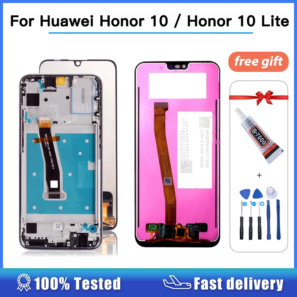 Дисплей для Huawei Honor 10 Lite сенсорный экран дигитайзер с рамкой HRY-LX1 HRY-LX2 COL-L29