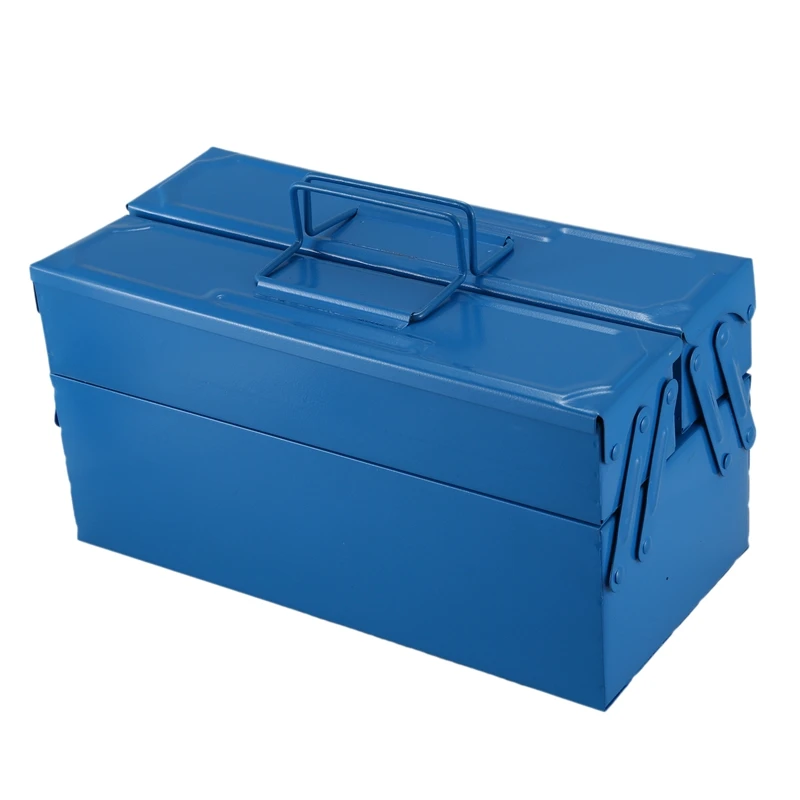 Toolbox Iron Portable Multi-Function Folding Hardware Toolbox Home Repair Electrician Fall Protection Toolbox