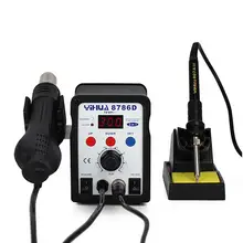 8786d паяльник стационарный паяльник два в одном паяльная станция с термостатом цифровой дисплей