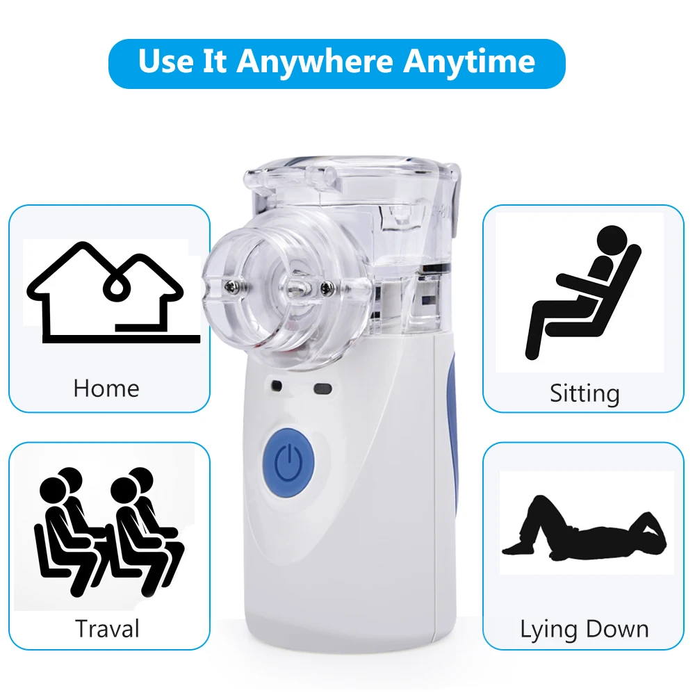 Handheld Mini Nebulizer Medical Humidifier Inhaler Silent Atomization Fine Particles Asthma Health Care kids Adult nebulizador