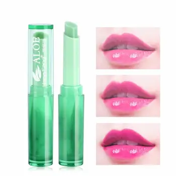

1/2 Pc Lip Balm Aloe Vera Green Color Magic Temperature-changed Beauty Lipstick Moisturizing Long Lasting Lips Makeup