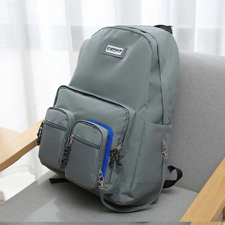 

2019 New Style Multi-pocket Multilayer Backpack Fashion Casual Couples Backpack a Generation of Fat Large Capacity Lightweight W