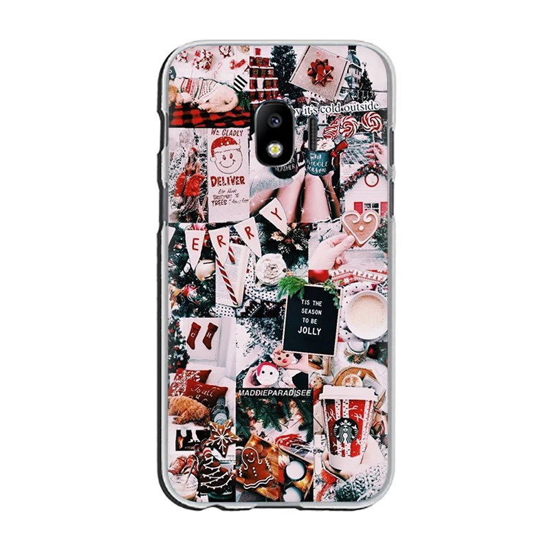 Жесткий чехол для телефона с Новым Рождеством для samsung Galaxy J1 J2 J3 J4 J5 J6 Plus Prime J7 DUO J8 - Цвет: H1