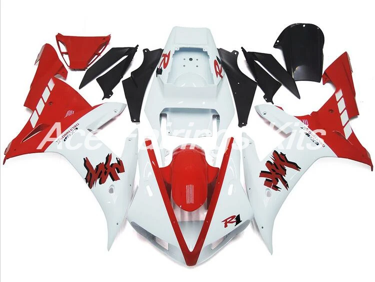 Горячая Распродажа, yzf1000 R1 02 03 Полный Обтекатель Набор подходит для Yamaha Yzf R1 2002 2003 мотоциклетные Обтекатели для мотоцикла на заказ красный белый