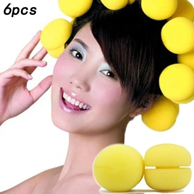 6pcs Wavy Sponge Curling Ball Random Color | Красота и здоровье