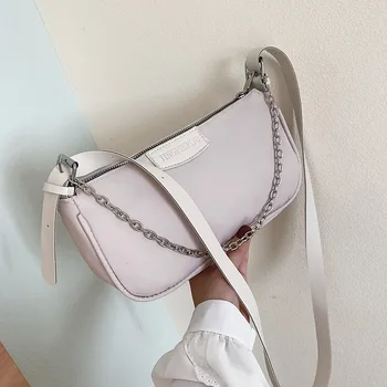 

2020 woman bag summer fashion shoulder bag Korean version of the new retro nylon bag wild messenger bag armpit bag