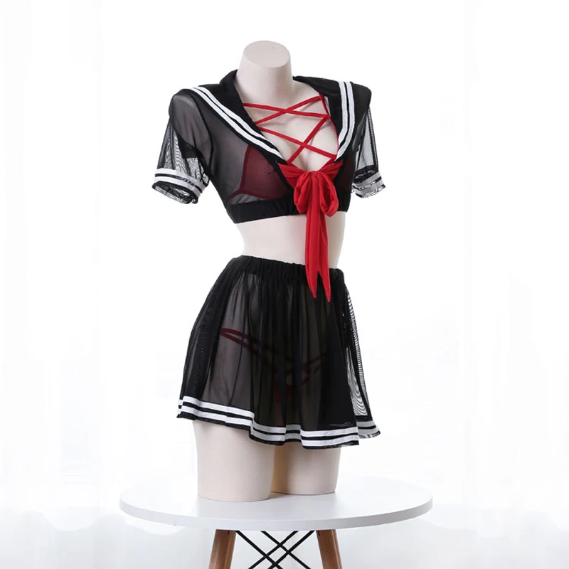 LILICOCHAN Ojbk Anime Cosplay Costume Student Black Uniform School Girl Ladies Erotic Dress For Women Soft Fabric Lace Miniskirt Outfit -Zentai shop online H64acb44a34aa4ce6b7d0032ce59d7a049.jpg