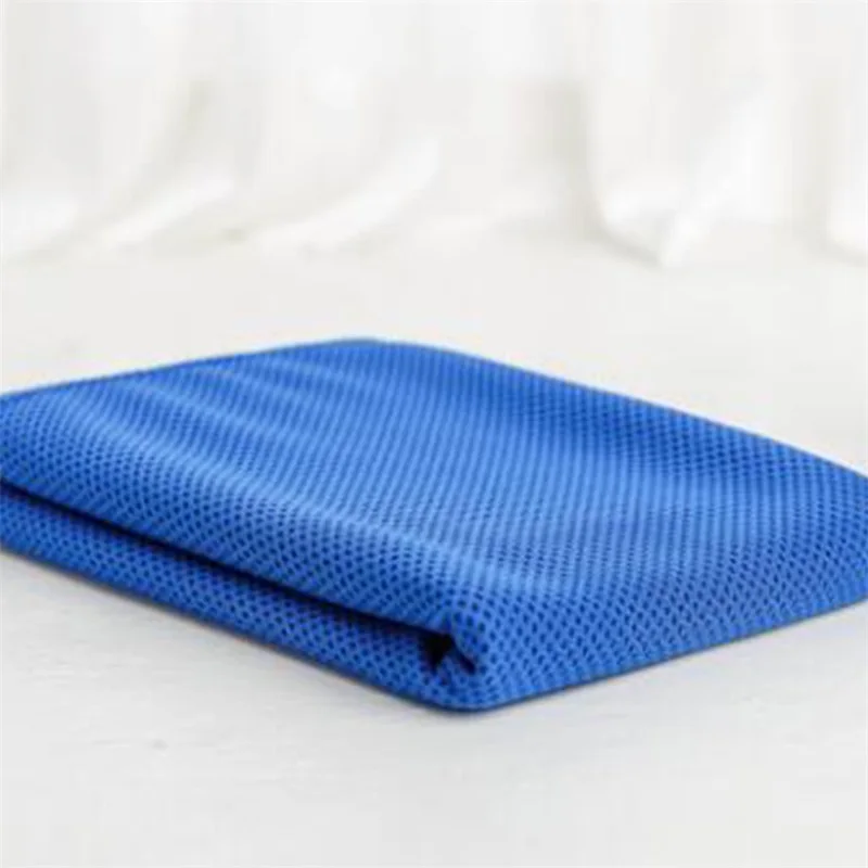 1 шт. полотенце для активного отдыха, для фитнеса, 100x30 см, летнее полотенце для льда, полиэстер, холодное полотенце, физическое охлаждение, для движения - Цвет: Dark blue