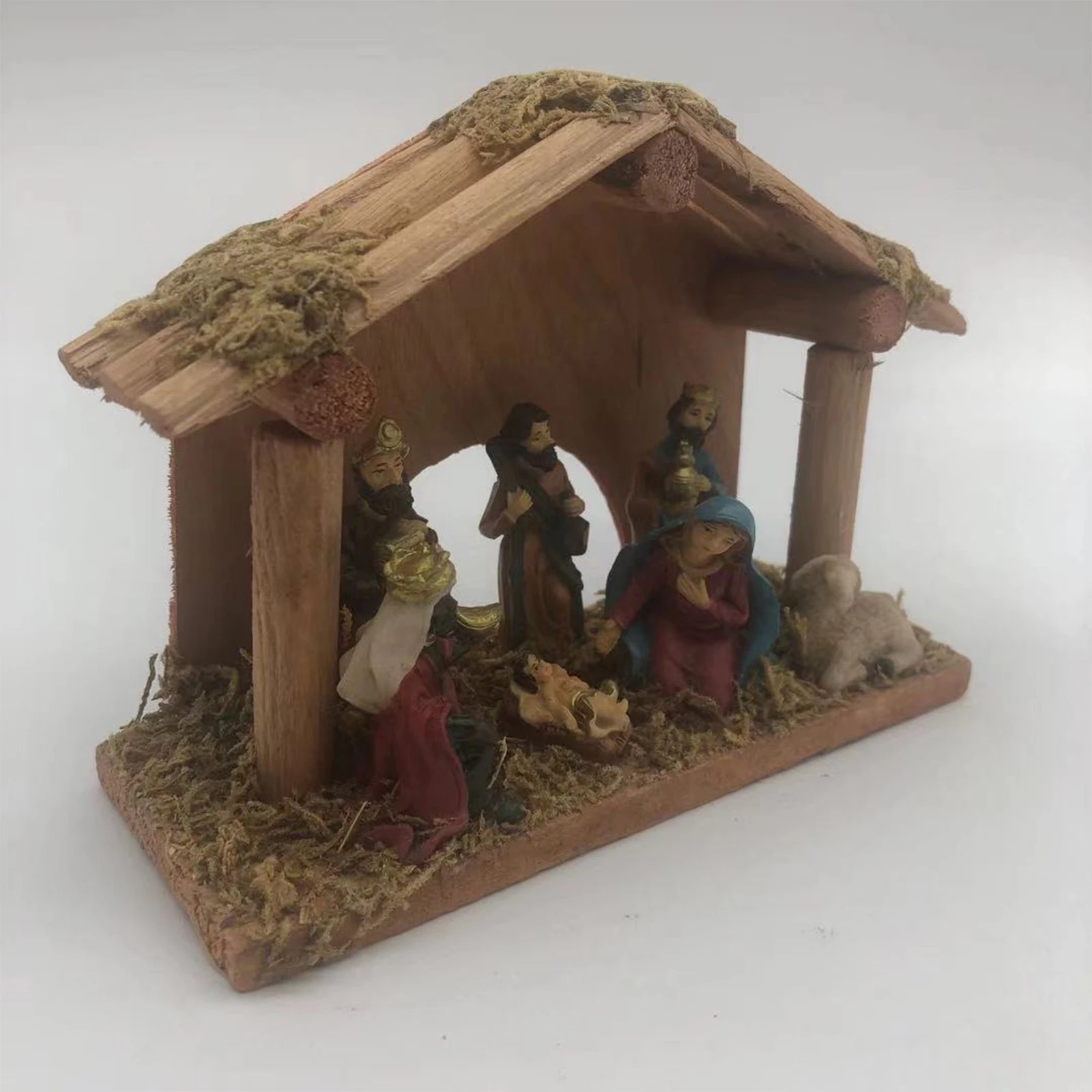 Christmas Manger 2022 Christmas Outdoor Christmas Nativity Sets With Wooden Stable Christmas  Decorations New Year 2022 Decorations For Home Navidad|Pendant & Drop  Ornaments| - Aliexpress