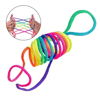 

2pcs/5pcs Kids Rainbow Finger Rope Colour Finger Thread Rope Rainbow String Gaming For Children Gift