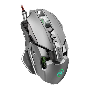 

J800 Mechanical Macros Define Game Mouse 6400dpi RGB Gaming Mouse Optical 2.4G Vertical Mice With USB Receiver For Desktop PC