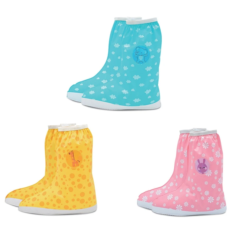 Непромокаемые сапоги для девочек милые непромокаемые сапоги для маленьких мальчиков и девочек Водонепроницаемая нескользящая резиновая водонепроницаемая обувь для всех сезонов