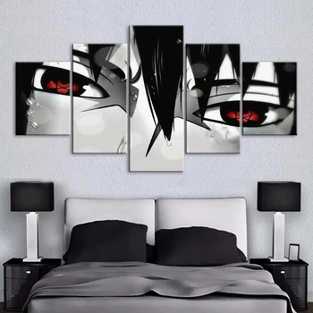 

Wall Art Pictures Canvas Naruto Posters Home Decoration Modular Famous Animation Role Paintings HD Printed Framed For Bedroom