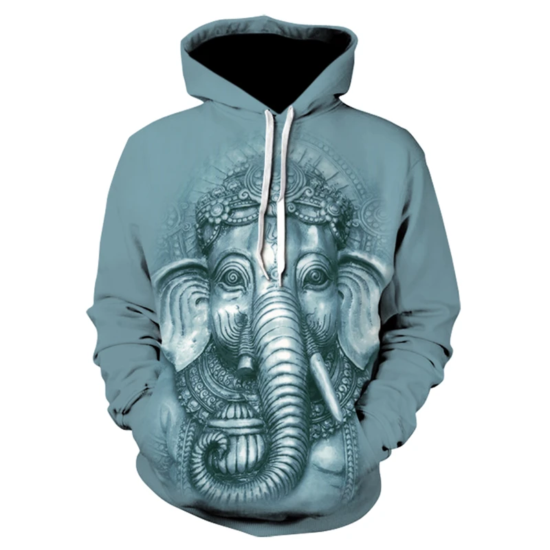 

Winter Popular Men And Woman Hoodie Sweatshirt 3D Print Animal Elephant Head Hoodie Fashion Pullover Hip Hop Jacket Tracksuit
