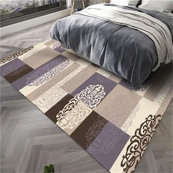 

Modern Geometric Style Painting Printed Room Area Rug Nonslip Living Room Carpet Bathroom Rugs Set Floor Shag