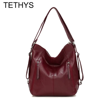 

TETHYS Luxury Handbags Women Bags Designer High Quality Leather Crossbody Bags for Women Multifunction Shoulder Bag Bolso Mujer