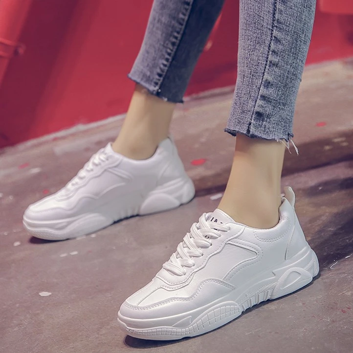 36 44 zapatillas grandes informales blancas para mujer, zapatillas clásicas para exteriores, pequeñas zapatillas blancas suaves y cómodas, par de zapatillas|Zapatos vulcanizados de mujer| - AliExpress