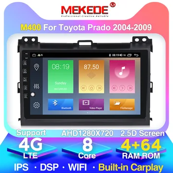 

9 inch 2 Din Android 10.0 Car Multimedia Player For Toyota Prado 120 2004-2009 Auto Radio 2din GPS Navigation FM Camera DVR OBD