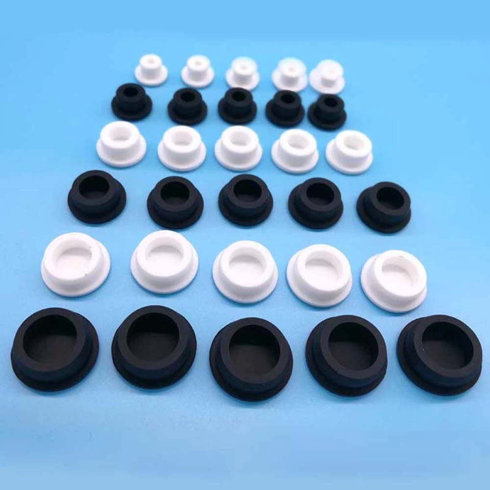 Black 3-14mm Silicone Rubber Stopper Plug Blanking End Cap Tube Pipe Insert Bung