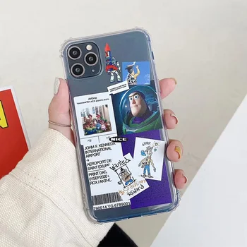 

INS Cute Toy Story cartoon woody Buzz Lightyear phone Case For iPhone X XS Max Xr 11 11pro 8 7 Plus Alien Clear Soft Cover Coque