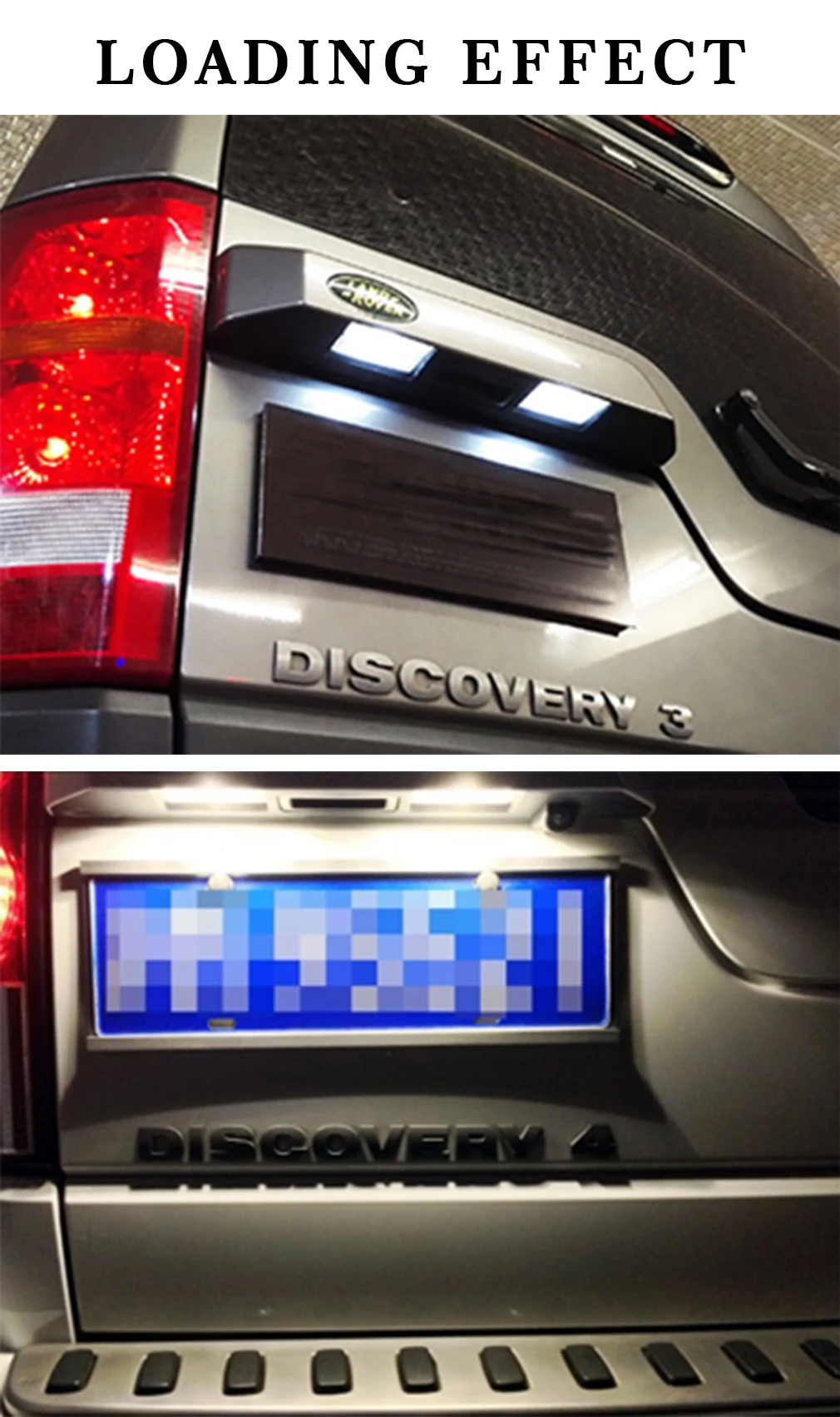 Для Land Rover Дискавери 3 4 freelander 2 для Rang Sport номерной знак свет Ошибка Бесплатный