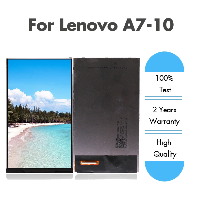 

Original Display for Lenovo Tab 2 A7-10 A10-70F A10-70L LCD Display Screen A7-10 Pantalla Wifi Version Repair Free Shipping