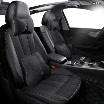 

kokololee Custom Leather car seat covers For Hyundai Sonata Elantra Tucson i30 IX35 IX25 MISTRA Verna SantaFe ENCINO seat cars