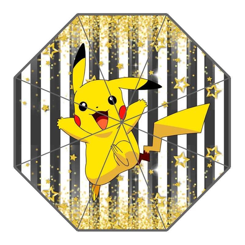 P# Pikachu Pokemon Зонт с индивидуальным принтом складной зонт от солнца и дождя для путешествий неавтоматический декоративный зонт высокого качества - Цвет: 26