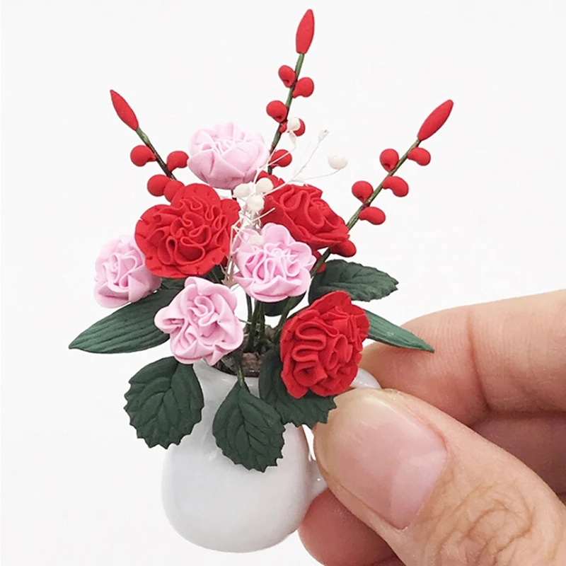 1Pc 1:12 Puppenhaus Miniatur Blume Fee Garten Ornament Mini Puppenhaus DeJPFXUI 